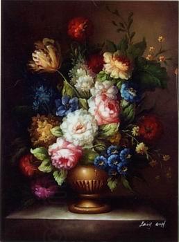 unknow artist Floral, beautiful classical still life of flowers.051